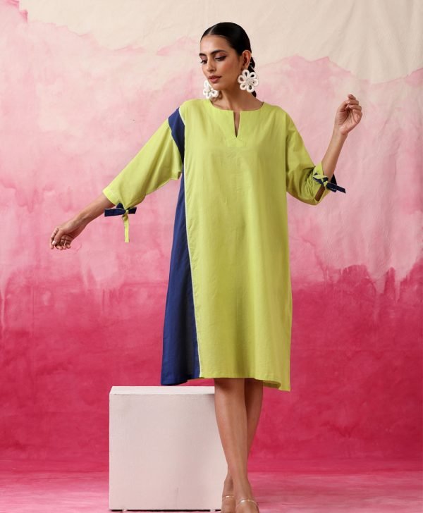 Color Block Lime Dress