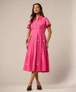 Hot pink dress - Mist Flora