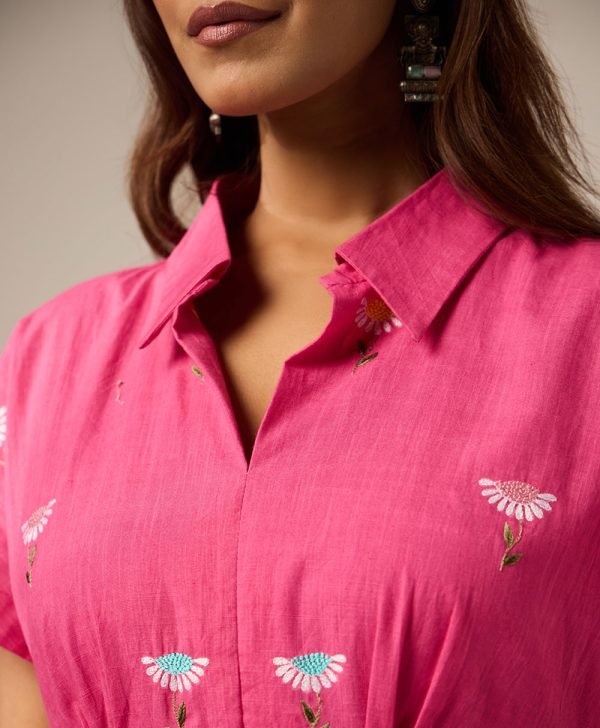 Hot pink dress - Mist Flora