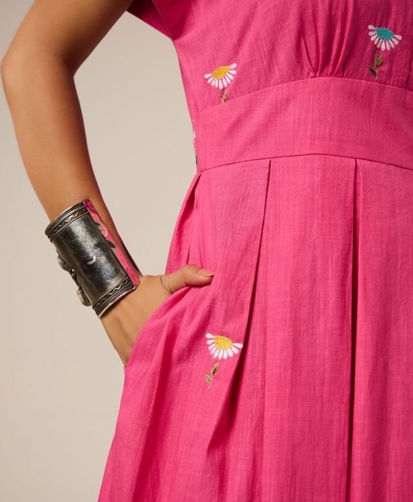 Hot pink dress - Mist Flora