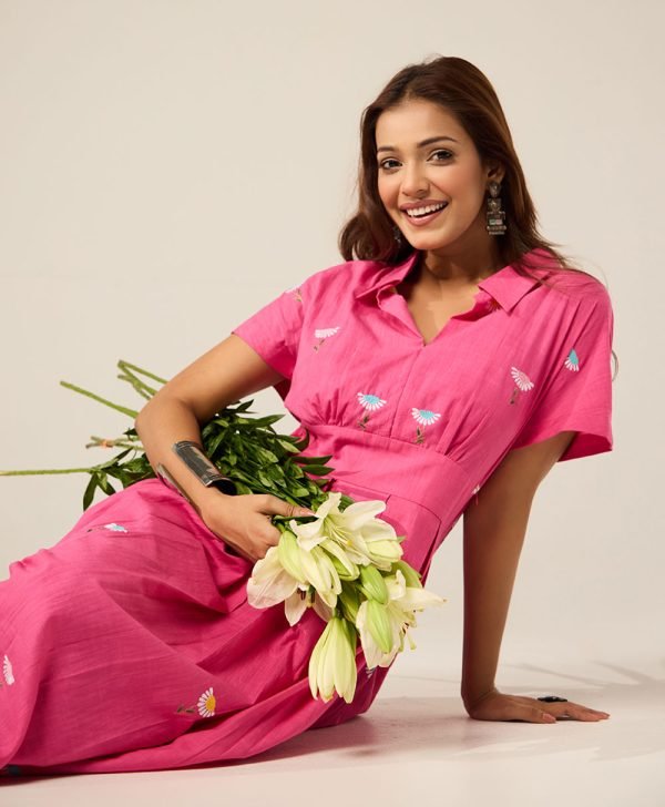 Hot pink dress - Mist Flora