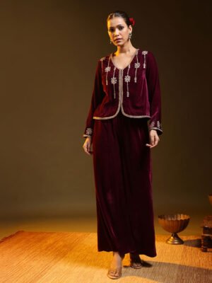 Orchid Waist Coat With Pants