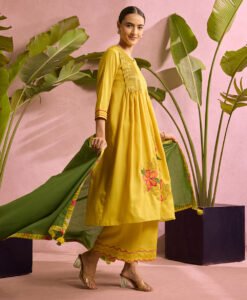 Sunshine Bloom Floral Kurta Set